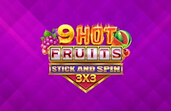 9 Hot Fruits Stick and Spin 3x3